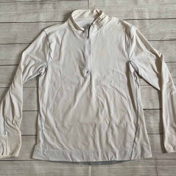 Alo White Long Sleeve CoolFit Pullover XXL - Picture 2 of 5